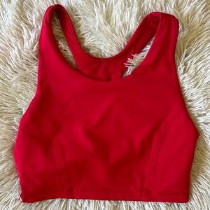 Lululemon Long Line Sports Bra Red/Orange Size 6